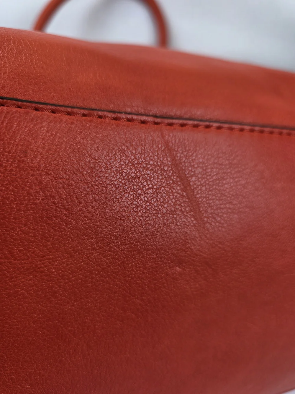 Michael michael Kors Sophie Orange Red Leather Satchel Shoulder Hand Fall Bag